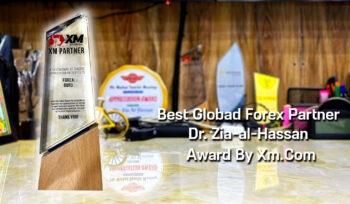 Best Global Partner Forex Trading Award To Dr. Zia-al-Hassan ForexGuru.Pk By Xm
