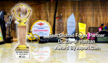 Best Global Partner Forex Trading Award To Dr. Zia-al-Hassan ForexGuru.Pk By Alpari